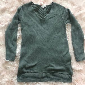 Gray V Neck Sweater